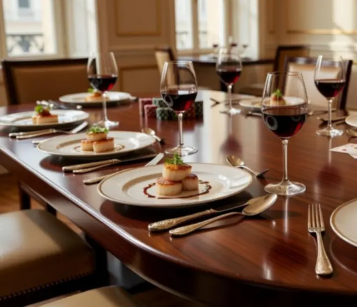 Gurmé vacsora fine dining tálalással egy exkluzív pókerest során